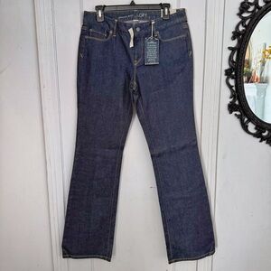 LOFT Women's Deep Indigo Flare Jeans NWT Size 10